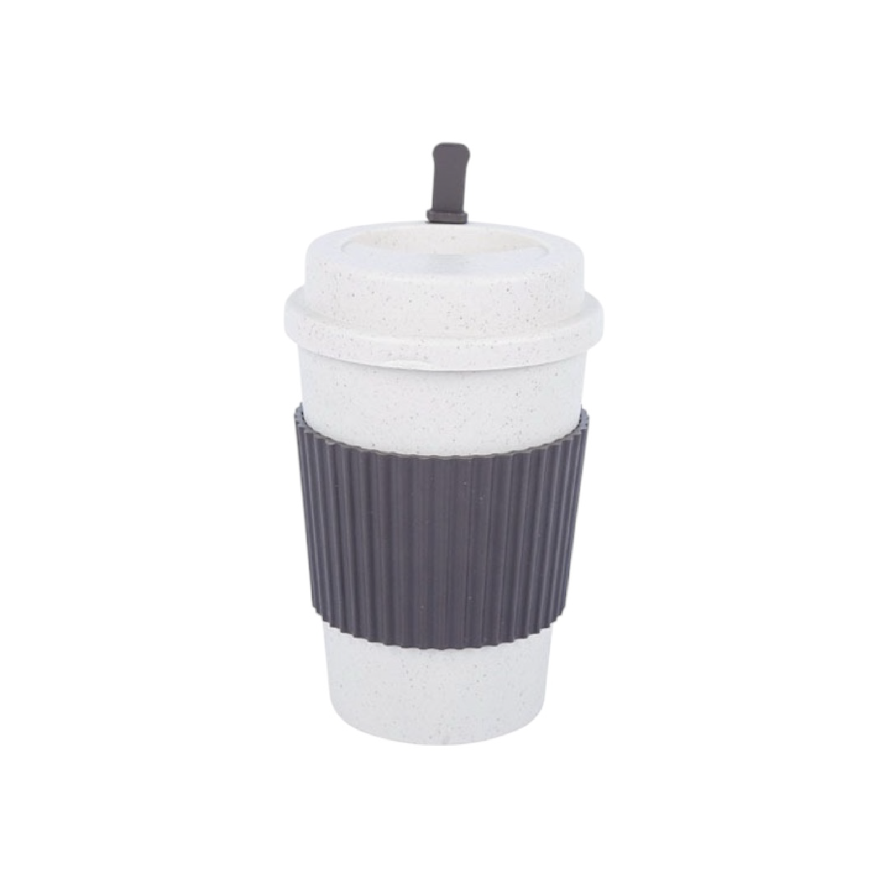 Cawan Kopi Wheat Starw Mudah Alih Dengan Penutup Minuman Mulut Boleh Alih Lengan Untuk Minuman Panas/Sejuk Dan Pengacau