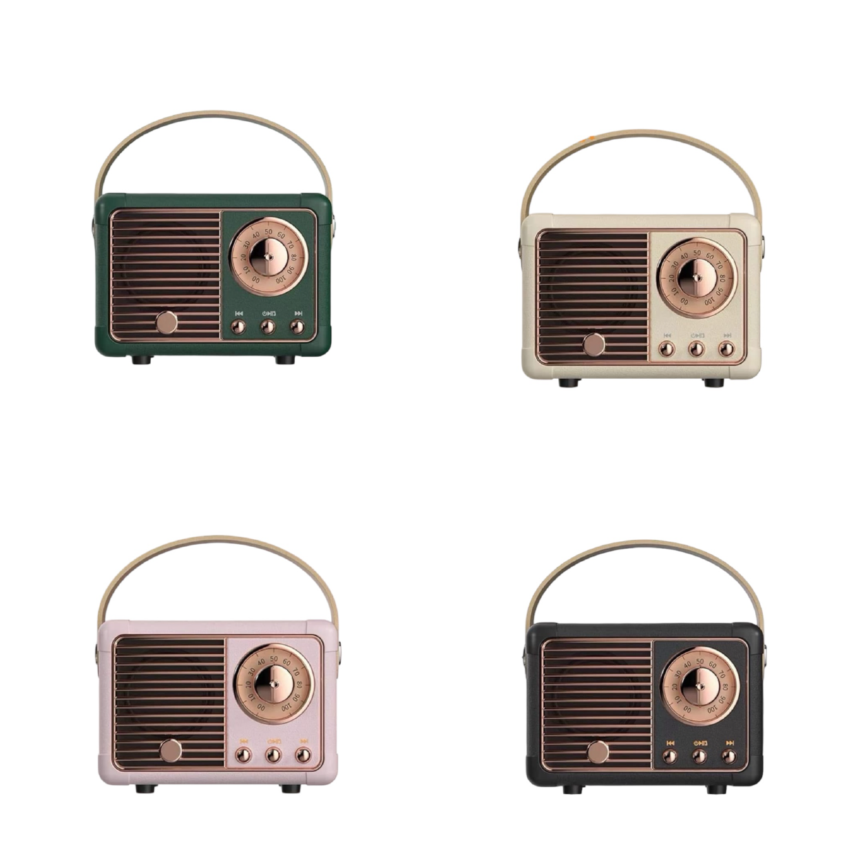 Pembesar Suara Bluetooth Retro Pembesar Suara Subwufer Klasik Radio FM Pemain Muzik Mini